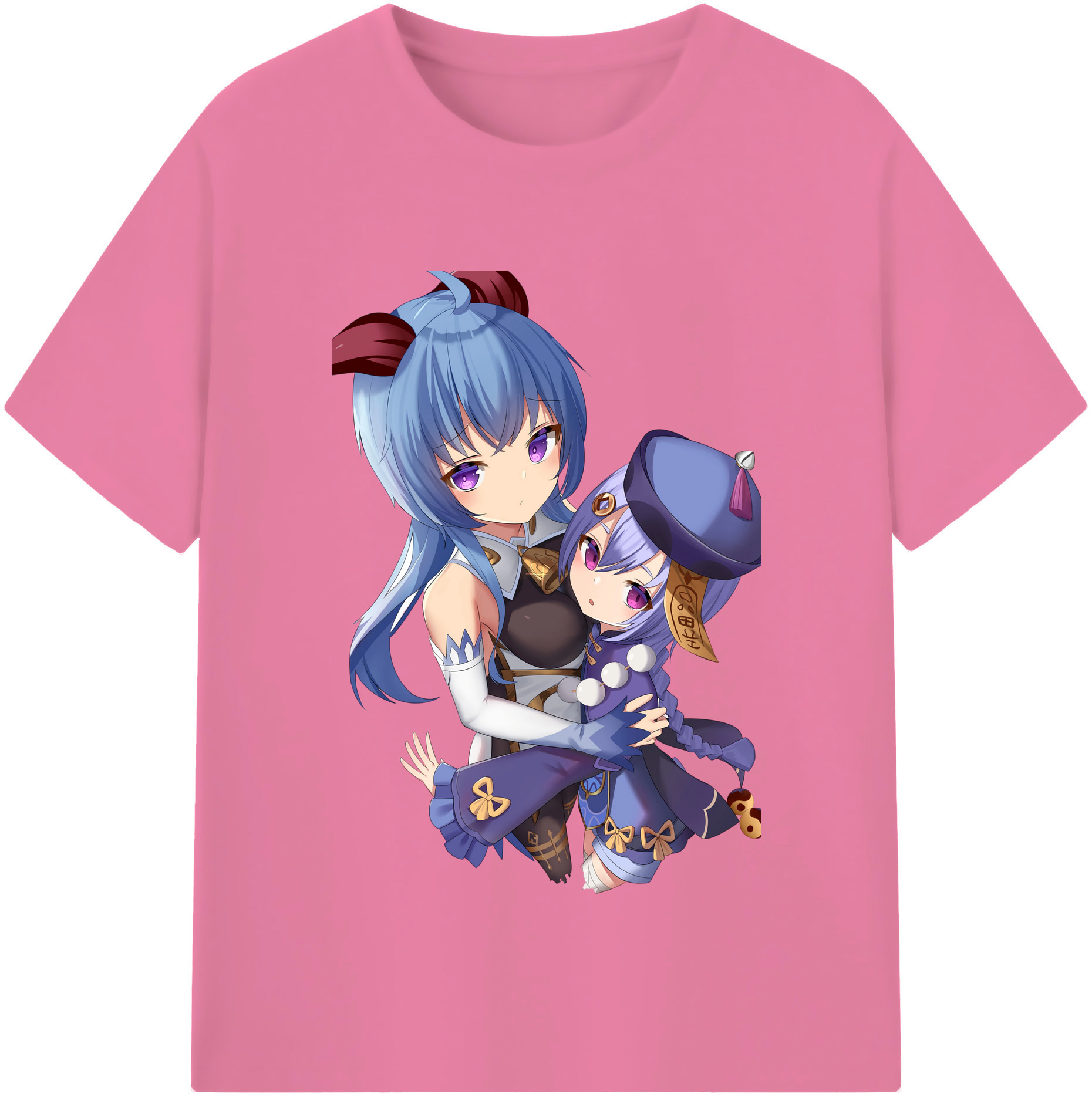 げんし神 甘雨 かんう genshin Ganyu 綿100％半袖Tシャツ（フロントプリント）